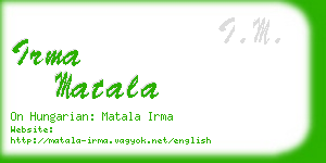 irma matala business card